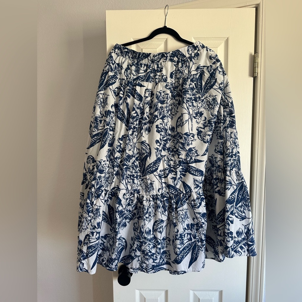 Abercrombie Poplin tiered Maxi